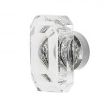 Nostalgic Warehouse 750027 - Nostalgic Warehouse Baguette Cut Clear Crystal 1 9/16'' Cabinet Knob in Bright Chrome