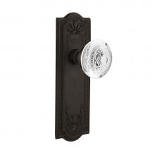 Nostalgic Warehouse 750242 - Nostalgic Warehouse Meadows Plate Passage Crystal Egg & Dart Knob in Oil-Rubbed Bronze