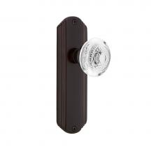 Nostalgic Warehouse 750871 - Nostalgic Warehouse Deco Plate Double Dummy Crystal Egg & Dart Knob in Timeless Bronze