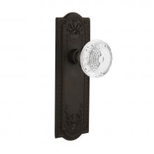 Nostalgic Warehouse 752331 - Nostalgic Warehouse Meadows Plate Passage Crystal Meadows Knob in Oil-Rubbed Bronze