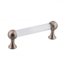 Nostalgic Warehouse 755438 - Nostalgic Warehouse Crystal Handle Pull 3.75'' On Center in Satin Nickel