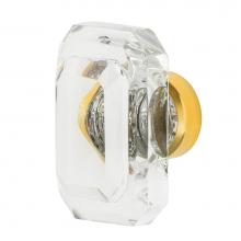 Nostalgic Warehouse 755444 - Nostalgic Warehouse Baguette Cut Crystal 1 3/4'' Cabinet Knob in Polished Brass