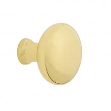 Nostalgic Warehouse 756095 - Nostalgic Warehouse New York Brass 1 3/8'' Cabinet Knob in Unlacquered Brass