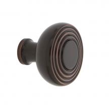Nostalgic Warehouse 756134 - Nostalgic Warehouse Deco Brass 1 3/8'' Cabinet Knob in Timeless Bronze