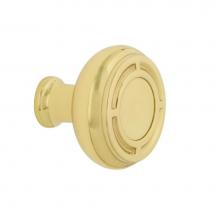 Nostalgic Warehouse 756151 - Nostalgic Warehouse Mission Brass 1 3/8'' Cabinet Knob in Unlacquered Brass