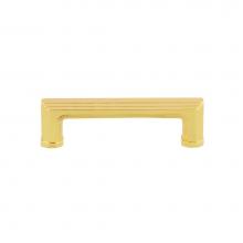 Nostalgic Warehouse 761767 - Nostalgic Warehouse Carre'' Handle Pull 3'' On Center in Unlacquered Brass
