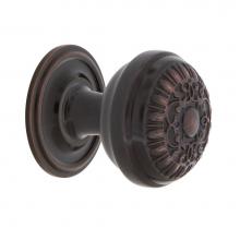 Nostalgic Warehouse 769483 - Nostalgic Warehouse Egg And Dart Brass 1 3/8'' Cabinet Knob with Classic Rose in Timeles