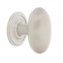 Nostalgic Warehouse 769496 - Nostalgic Warehouse Homestead Brass 1 3/4'' Cabinet Knob with Classic Rose in Satin Nick