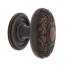 Nostalgic Warehouse 769579 - Nostalgic Warehouse Victorian Brass 1 3/4'' Cabinet Knob with Rope Rose in Timeless Bron