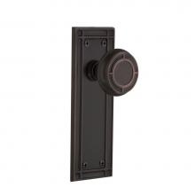 Nostalgic Warehouse 700589 - Nostalgic Warehouse Mission Plate Single Dummy Mission Door Knob in Timeless Bronze