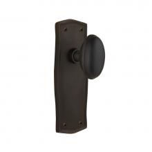 Nostalgic Warehouse 706350 - Nostalgic Warehouse Prairie Plate Single Dummy Homestead Door Knob in Oil-Rubbed Bronze