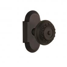 Nostalgic Warehouse 712823 - Nostalgic Warehouse Cottage Plate Passage Meadows Door Knob in Oil-Rubbed Bronze