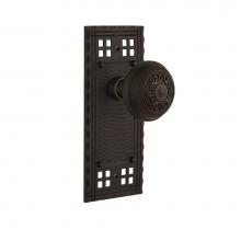 Nostalgic Warehouse 715620 - Nostalgic Warehouse Craftsman Plate Privacy Egg & Dart Door Knob in Oil-Rubbed Bronze