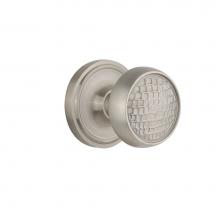 Nostalgic Warehouse 716577 - Nostalgic Warehouse Classic Rosette Interior Mortise Craftsman Door Knob in Satin Nickel