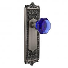 Nostalgic Warehouse 720592 - Nostalgic Warehouse Egg & Dart Plate Passage Waldorf Cobalt Door Knob in Antique Pewter