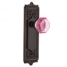 Nostalgic Warehouse 720637 - Nostalgic Warehouse Egg & Dart Plate Passage Waldorf Pink Door Knob in Timeless Bronze