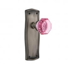 Nostalgic Warehouse 720977 - Nostalgic Warehouse Prairie Plate Passage Waldorf Pink Door Knob in Antique Pewter