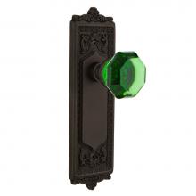 Nostalgic Warehouse 722341 - Nostalgic Warehouse Egg & Dart Plate Single Dummy Waldorf Emerald Door Knob in Oil-Rubbed Bron