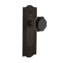 Nostalgic Warehouse 723371 - Nostalgic Warehouse Meadows Plate Double Dummy Waldorf Black Door Knob in Oil-Rubbed Bronze