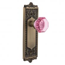 Nostalgic Warehouse 724509 - Nostalgic Warehouse Egg & Dart Plate Privacy Waldorf Pink Door Knob in Antique Brass