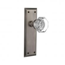 Nostalgic Warehouse 733095 - Nostalgic Warehouse New York Plate Passage Waldorf Door Knob in Antique Pewter