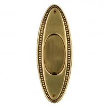 Nostalgic Warehouse 701401 - Nostalgic Warehouse Beaded Flush Pull in Antique Brass