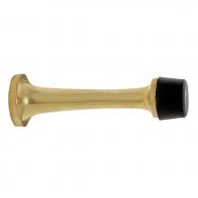Nostalgic Warehouse 719352 - Nostalgic Warehouse Rubber Tipped Door Stop in Unlacquered Brass