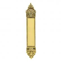 Nostalgic Warehouse 719369 - Nostalgic Warehouse New Orleans Pushplate in Unlacquered Brass