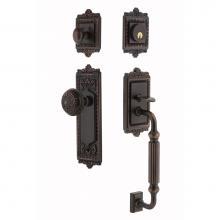 Nostalgic Warehouse 719390 - Nostalgic Warehouse Egg and Dart Plate F Grip Entry Set Egg and Dart Knob in Timeless Bronze