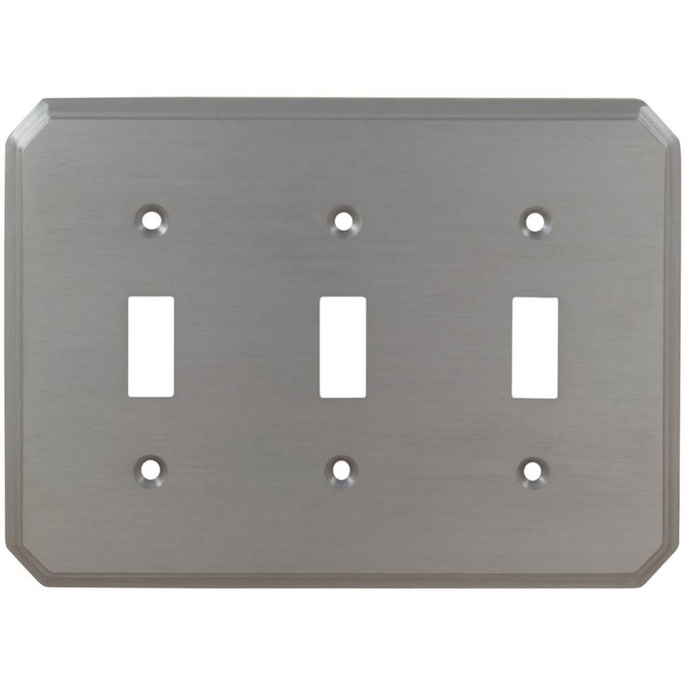 Triple Toggle Switchplate US3