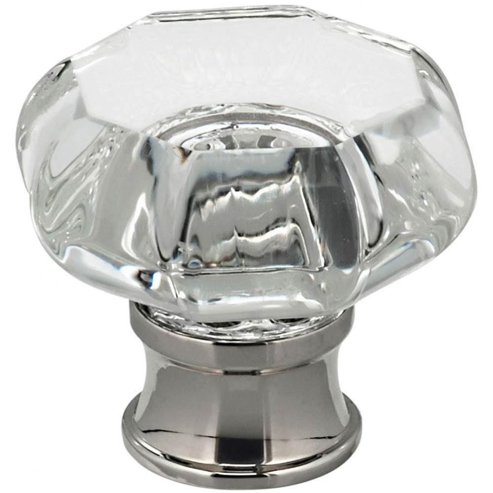 Octagon Glass Cabinet Knob US5