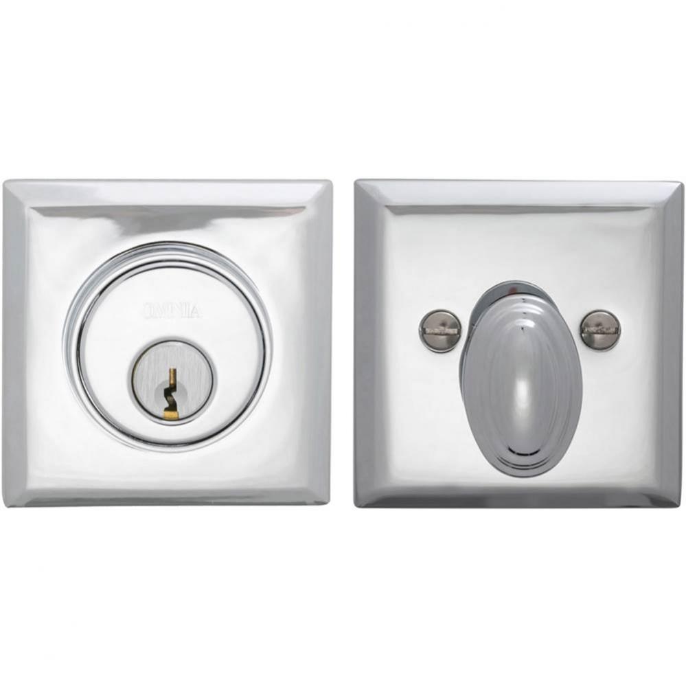 Rectangular Deadbolt Set US26
