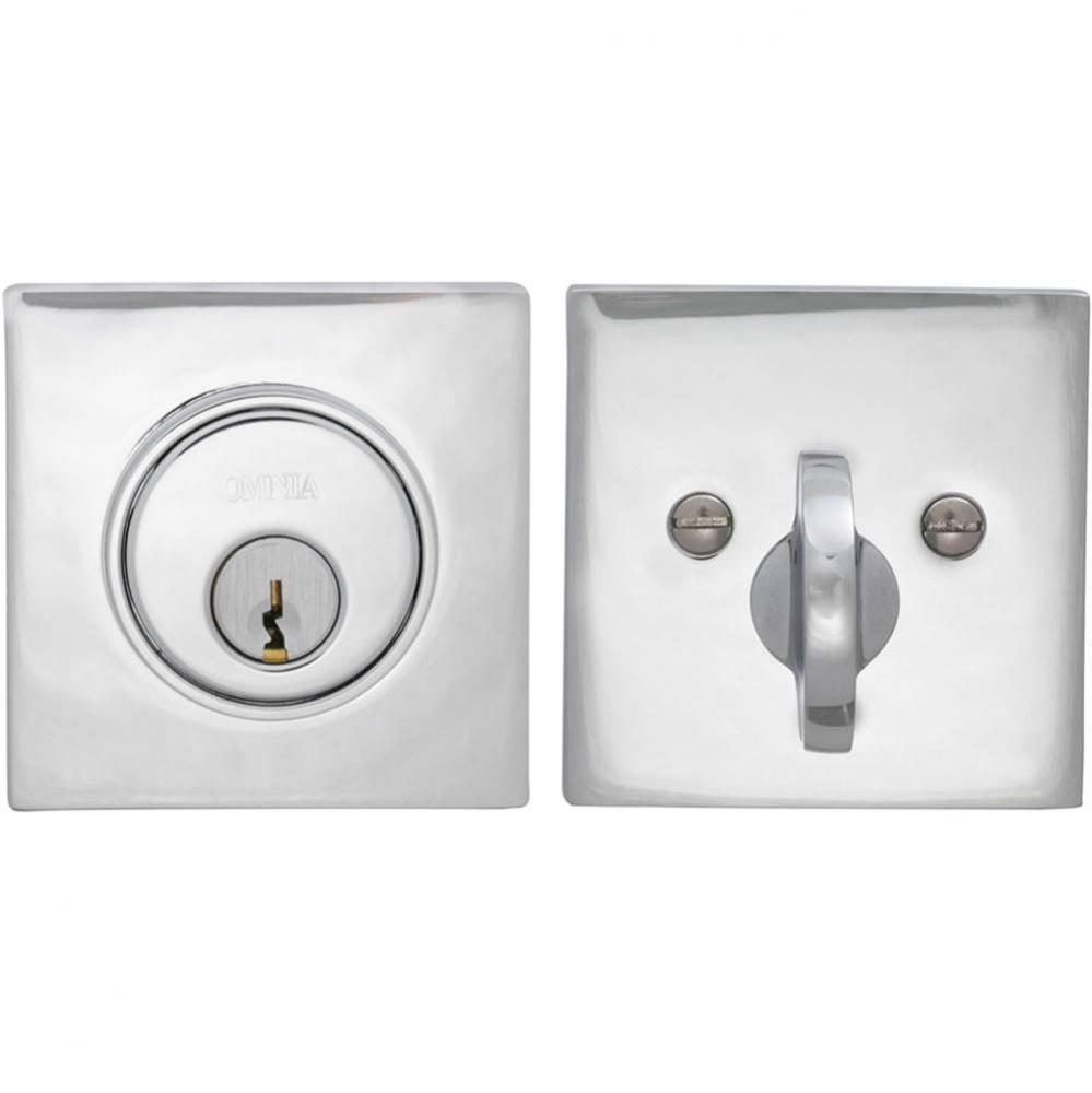 Square Deadbolt Set US26