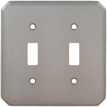 Omnia 8014/D.3 - Double Toggle Switchplate US3