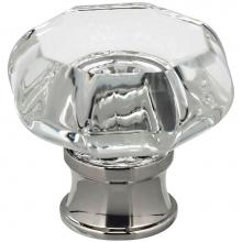 Omnia 9955/32.5 - Octagon Glass Cabinet Knob US5