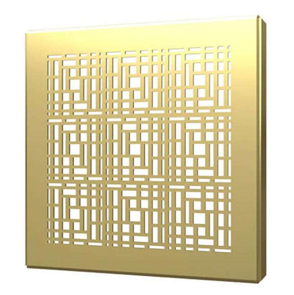 Square Drain Cover 4In Deco Brushed G