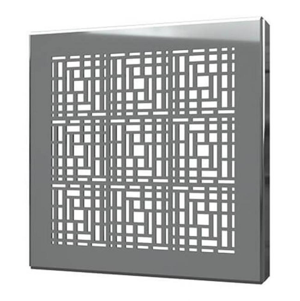 Square Drain Cover 5In Deco Polished Ss