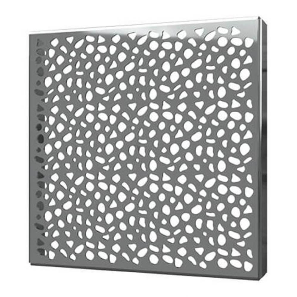 Square Drain Cover 5In Stones Polished Ss