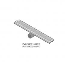 Quick Drain PVC2430D20-SWO - 24In Pvc Drain Body With A 2In Side Outlet