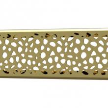 Quick Drain STONES56-PG - Drain Cover Stones 56In Polished Gold