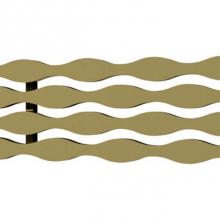 Quick Drain STREAM40-PG - Drain Cover Stream 40In Polished Gold