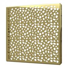 Quick Drain STONES05-PG - Square Drain Cover 5In Stones Polished G