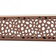 Quick Drain STONES18-PRG - Drain Cover Stones 18In Polished Rose Gold