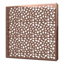 Quick Drain STONES04-PRG - Square Drain Cover 4In Stones Polished Rg