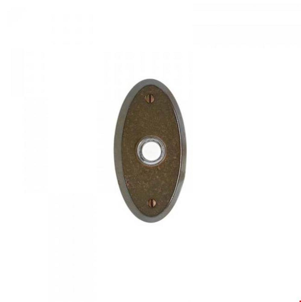 Oval Escutcheon Door Bell Button