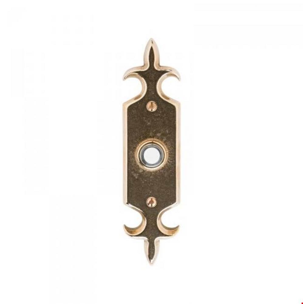 Fleur De Lis Escutcheon Door Bell Button