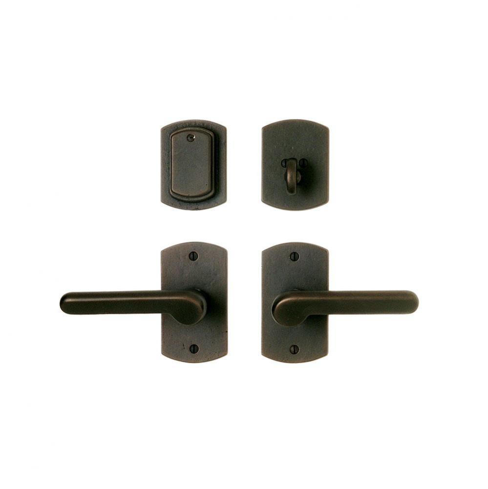 Curved Escutcheon Passage Set