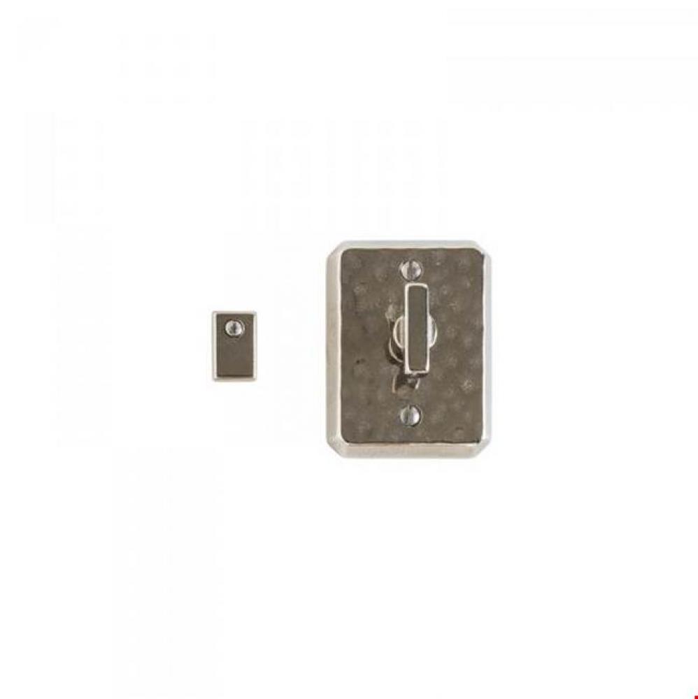 Hammered Escutcheon Privacy Mortise Bolt Set