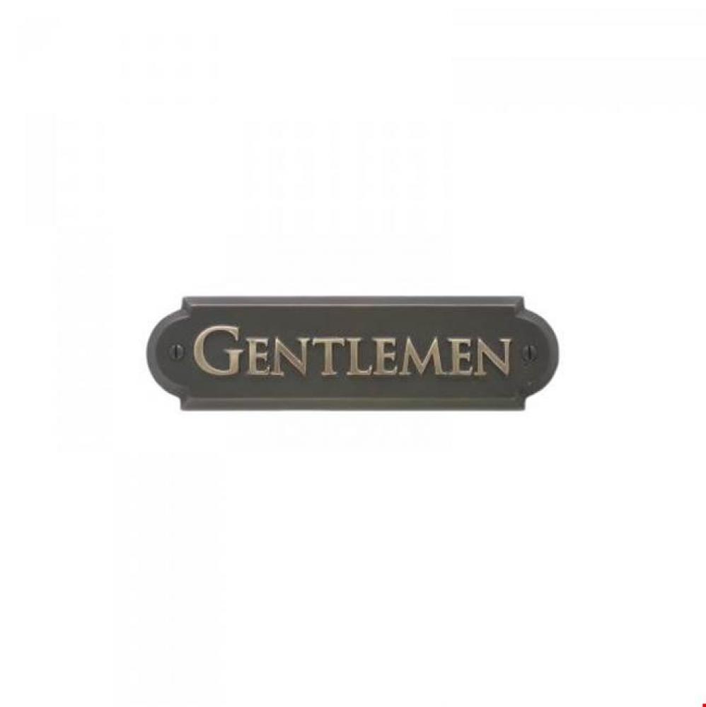 Home Accessory Nameplate, ''Gentlemen''