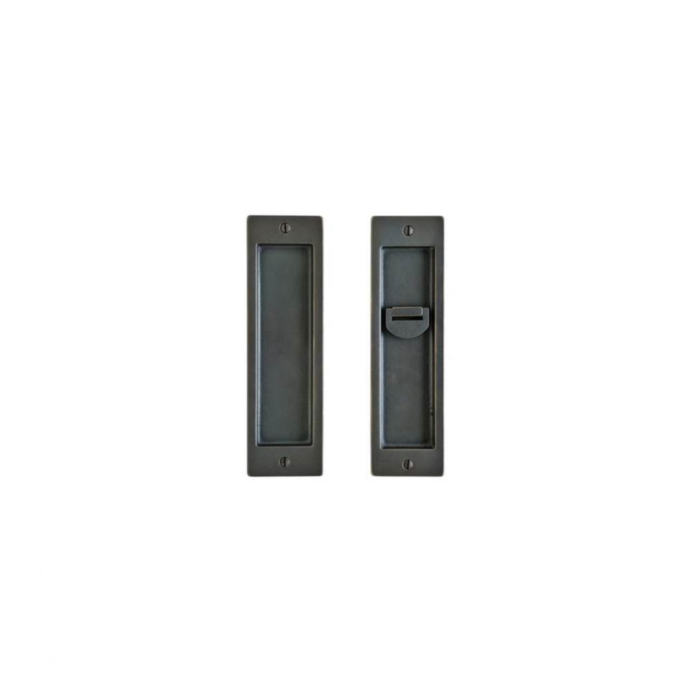 Rectangular Escutcheon Sliding Door Lock, Single, Patio